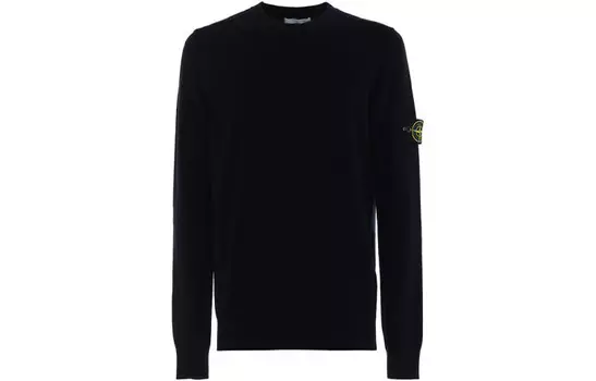 Свитер мужской черный Stone Island, черный