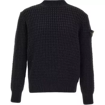 Свитер мужской черный Stone Island, черный