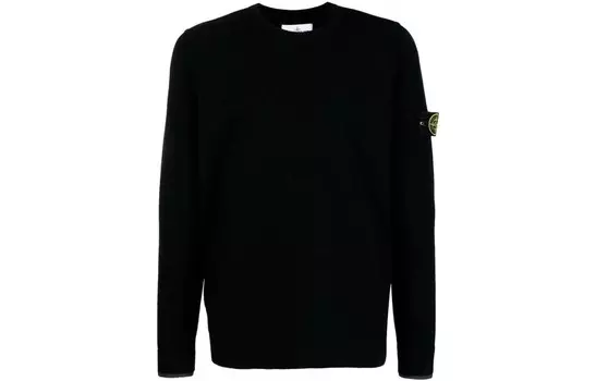 Свитер мужской черный Stone Island, черный