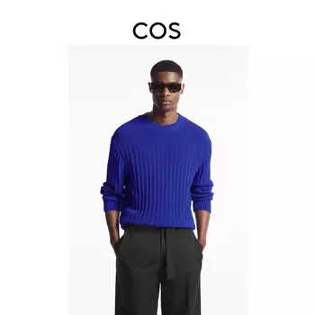 Свитер мужской Cos с круглым вырезом, синий
