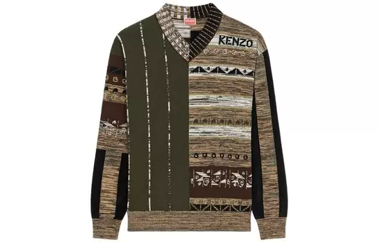 Свитер мужской глубокий хаки Kenzo, хаки