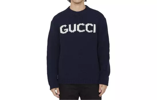 Свитер мужской Gucci, темно-синий