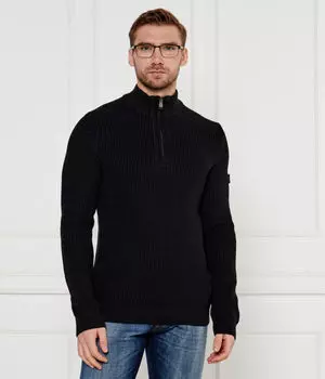 Свитер мужской Joop! Jeans Генри с воротником на молнии, черный