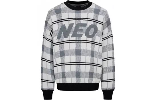Свитер мужской клетчатый цветы Evisu, цвет Plaid flowers