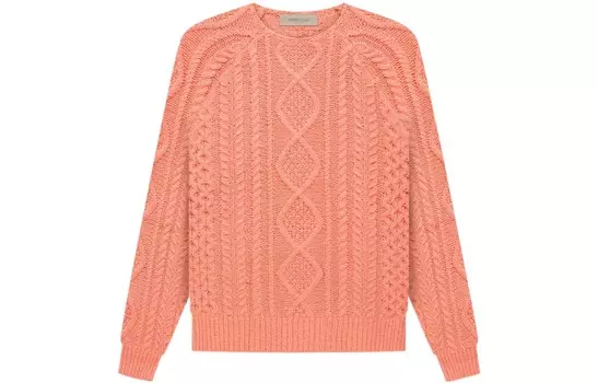 Свитер мужской кораллово-красный Fear Of God Essentials, кораллово-красный