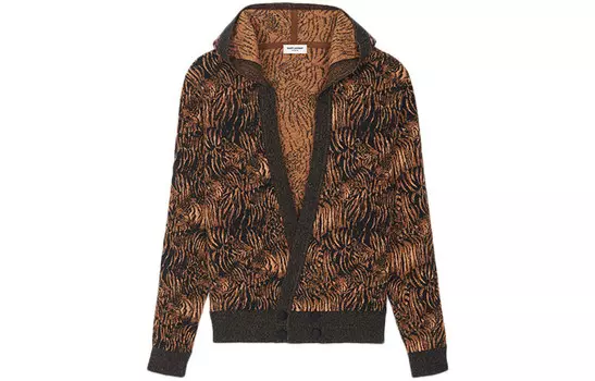 Свитер мужской коричневый Saint Laurent, коричневый