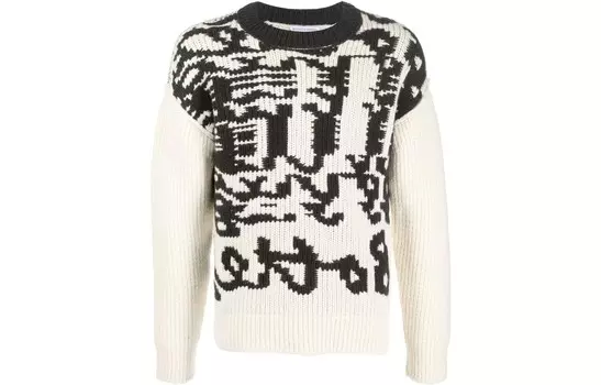 Свитер мужской Off White Bottega Veneta, кремовый