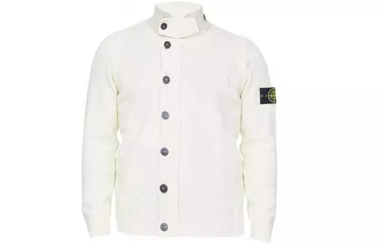Свитер мужской Off White Stone Island, кремовый