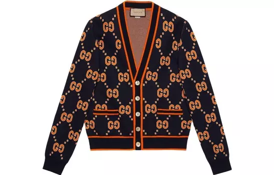 Свитер мужской оранжевый Gucci, оранжевый