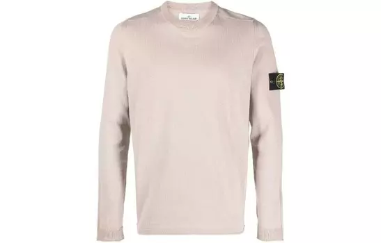 Свитер мужской овсяный Stone Island, светло-бежевый