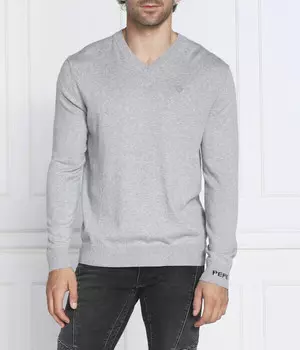Свитер мужской Pepe Jeans London с v-образным вырезом, серый