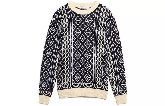 Свитер мужской пергаментного цвета Golden Goose, цвет Parchment color