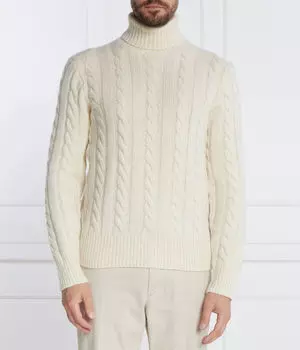 Свитер мужской Polo Ralph Lauren из шерсти и кашемира, бежевый