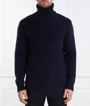 Свитер мужской Polo Ralph Lauren шерстяной с высоким горлом, синий