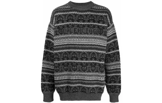 Свитер мужской серый Balenciaga, серый