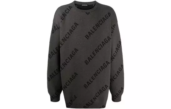 Свитер мужской серый Balenciaga, серый