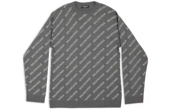 Свитер мужской серый Balenciaga, серый