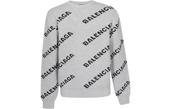 Свитер мужской серый Balenciaga, серый