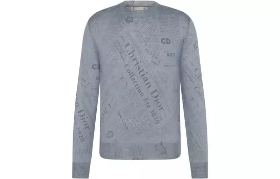 Свитер мужской серый Dior, серый