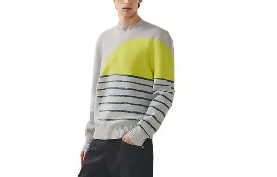 Свитер мужской серый Hermes, серый