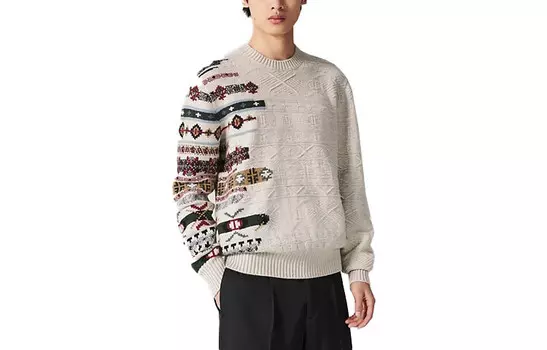 Свитер мужской серый Hermes, серый