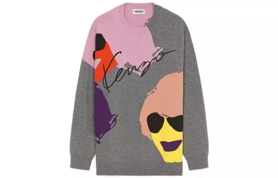 Свитер мужской серый Kenzo, серый