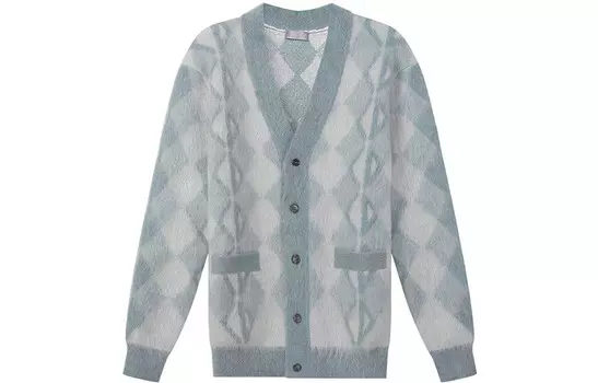 Свитер мужской серый/синий Dior, серый/синий