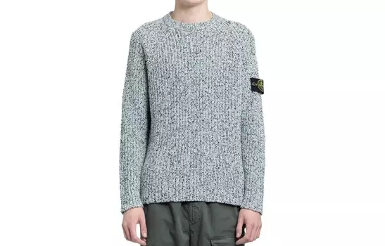Свитер мужской серый/синий Stone Island, серый/синий