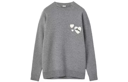 Свитер мужской, серый, вересковый Loewe, цвет Heather Gray