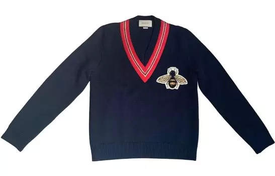 Свитер мужской синий Gucci, синий