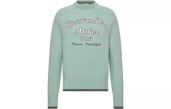 Свитер мужской светло-зеленый Dior, светло-зеленый