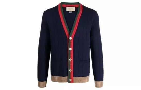Свитер мужской темно-синий Gucci, темно-синий