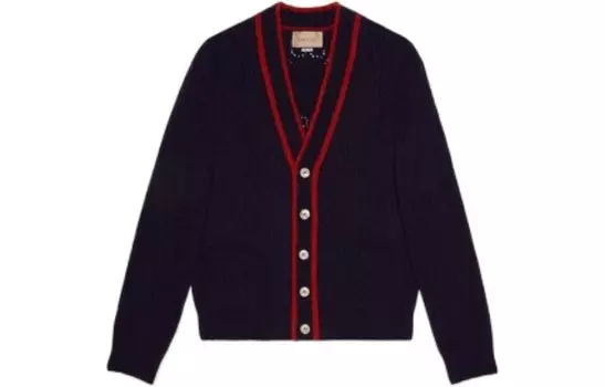 Свитер мужской темно-синий Gucci, темно-синий