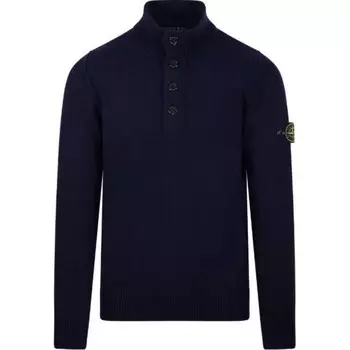 Свитер мужской темно-синий Stone Island, темно-синий
