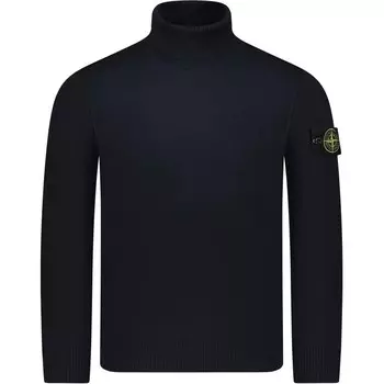 Свитер мужской темно-синий Stone Island, темно-синий