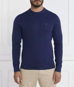 Свитер мужской Tommy Hilfiger облегающего кроя, синий