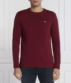 Свитер мужской Tommy Jeans облегающий, бургундия