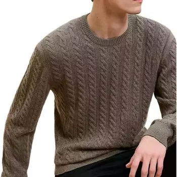 Свитер мужской торфяно-коричневый Hermes, коричневый