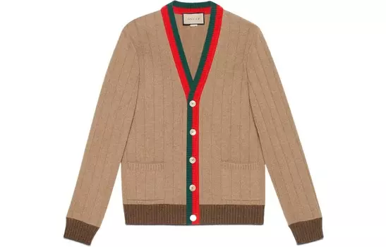 Свитер мужской верблюжий Gucci, коричневый