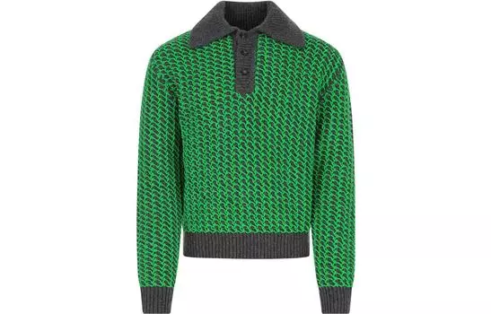 Свитер мужской зеленый Bottega Veneta, зеленый