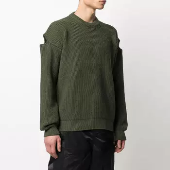 Свитер мужской зеленый Bottega Veneta, зеленый