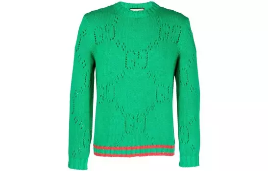 Свитер мужской зеленый Gucci, зеленый