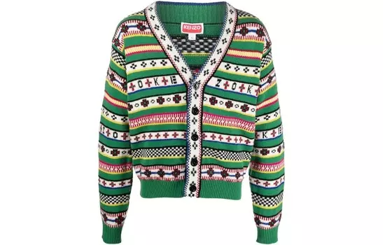 Свитер мужской зеленый Kenzo, зеленый
