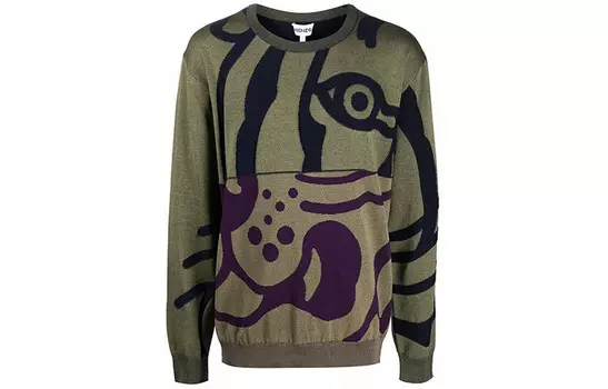 Свитер мужской зеленый Kenzo, зеленый
