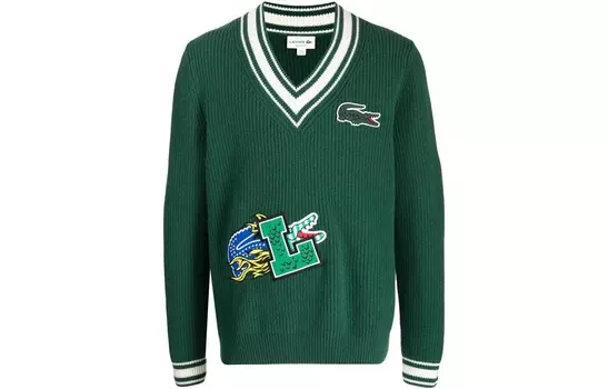 Свитер мужской зеленый Lacoste, зеленый