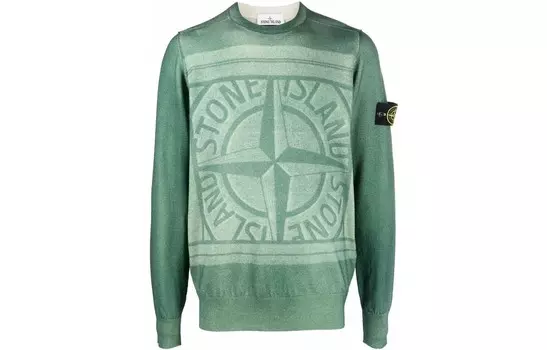 Свитер мужской зеленый Stone Island, зеленый