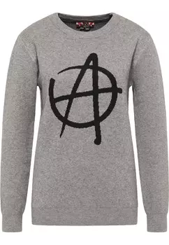 Свитер myMo ROCKS, пятнистый серый