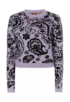 Свитер myMo ROCKS Strick, фиолетовый