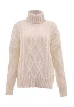 Свитер myMo Rollkragen, белый