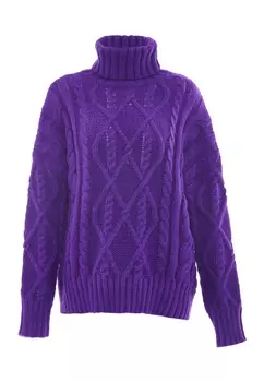 Свитер myMo Rollkragen, фиолетовый
